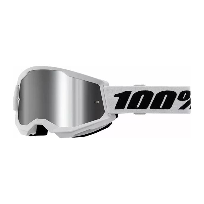 100% MX Goggles Strata 2 Youth White